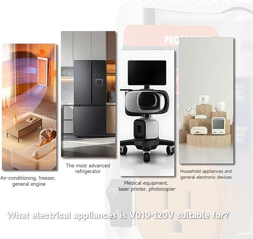 Miniatura 7 de BXST Protector contra sobretensiones con enchufe de salida para el hogar protege contra sobretensiones de alto y bajo voltaje para refrigeradores