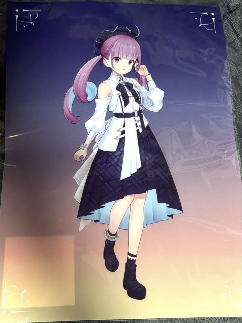 Amazon.co.jp: 水たまり blue Journey A3クリアポスター 湊あくあ