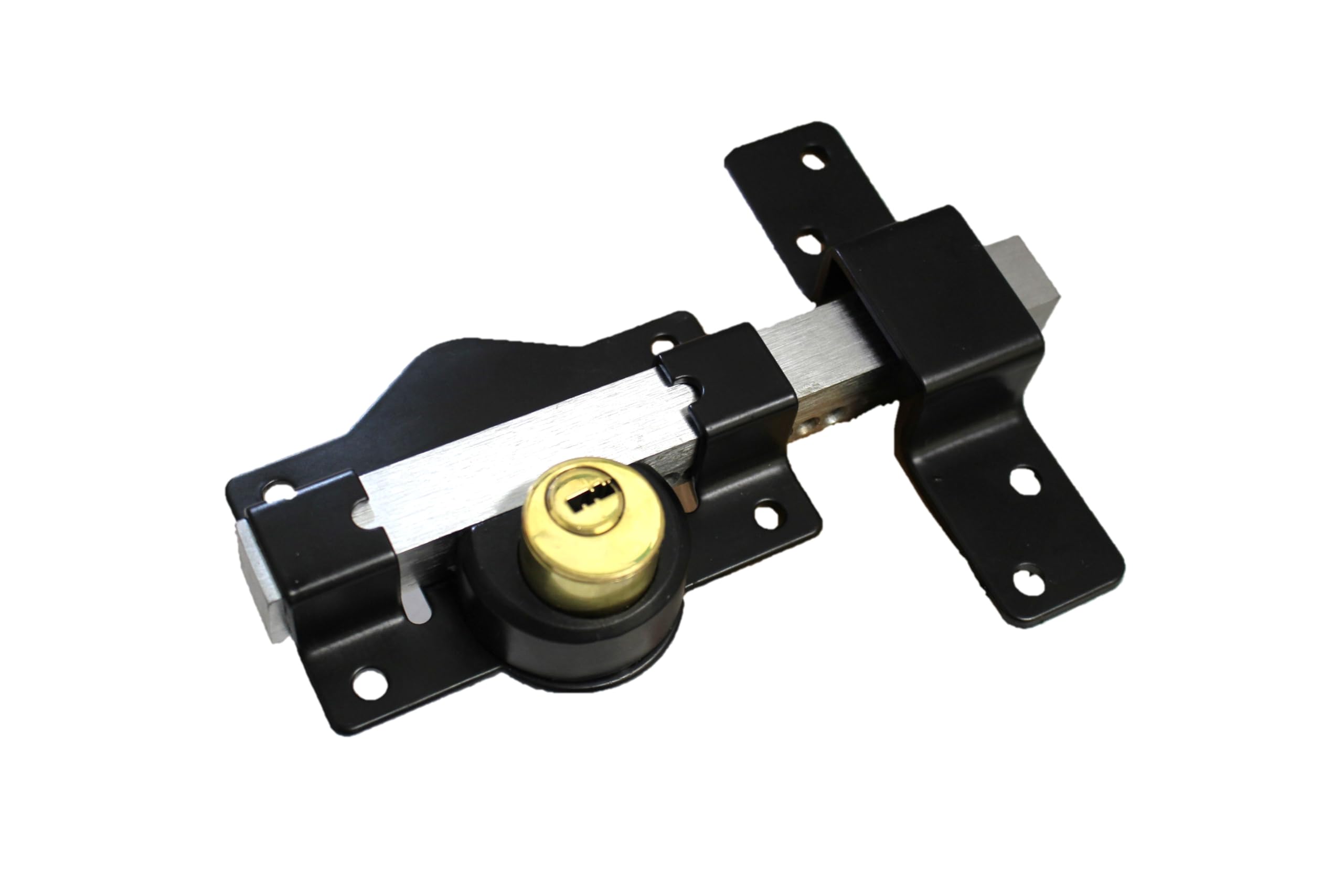 Haven Heritage Long Throw Security Gate Lock for Garden Gates - Double Long Throw Lock Gate Locks for Wooden Gates - Durable, Easy Install, Long Throw Gate Lock with 5 Keys - 70mm