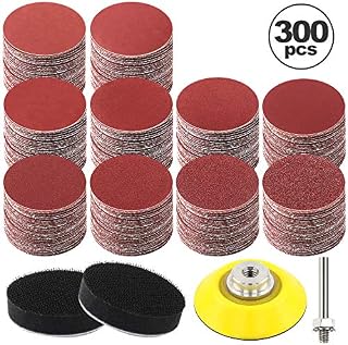 HongWay 300pcs 2 Inches Sanding Discs Pad Kit for Drill Grinder Rotary Tools