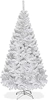 Vista 18 de Goplus Árbol de Navidad Tipo Lápiz con Nieve Artificial de 4.5 pies, Árbol de Navidad Artificial Delgado con Bisagras con 373 Puntas de Ramas