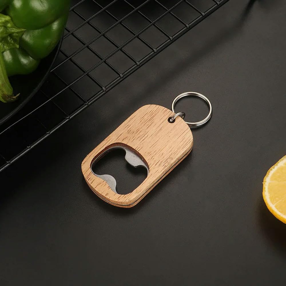 50/20/10 Uds abridor de Botellas Cerveza Vino abridores de Zumo Llavero de Madera de Acero Inoxidable Regalo Creativo Utensilios de Cocina para el hogar