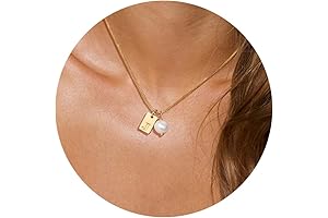 Gold Pearl Initial Necklaces: Timeless Elegance for Women and Girls