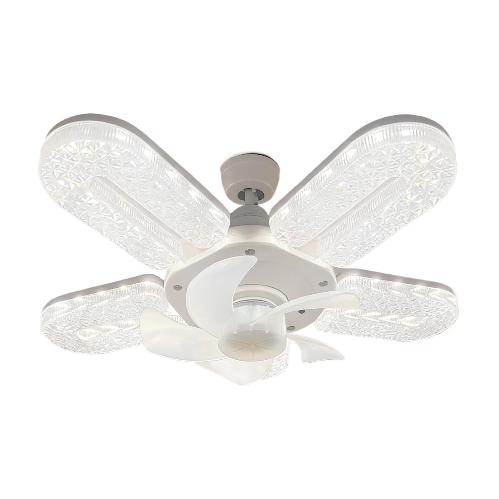 Ventiladores de techo con luz para dormir sin ruido con 6 velocidades 8