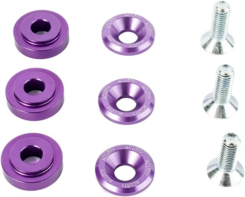 Buchas da base do câmbio ACUITY 1893 em alumínio para Honda Civic 2006 a 2011 – Kit com 6 buchas e 3 parafusos