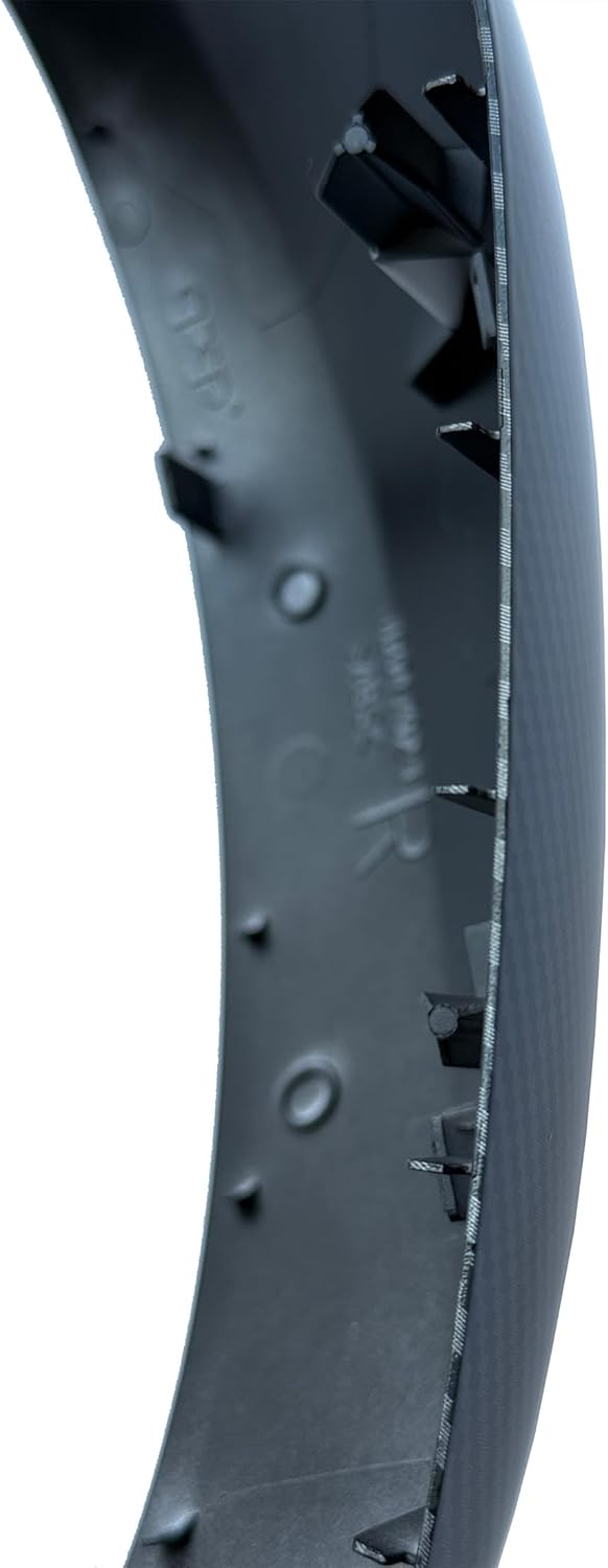 Mirror Cover Cap Compatible with Honda Civic 2022 2023 2024 - Carbon Fiber Style (Not Real) - Replacement Housing Without Turn Signal Hole