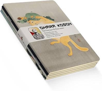 Retronote Ohara Kosan The Contrast & Noir Series 4'lü Defter Seti, Çizgisiz, 64 Sayfa, 14x21cm