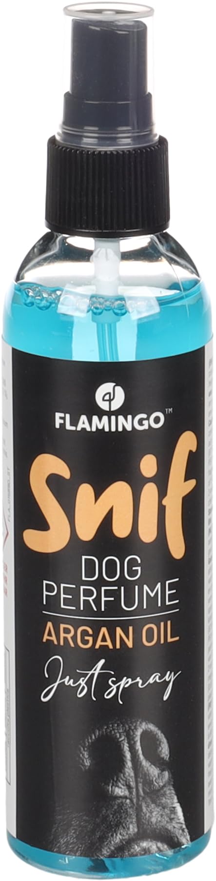 Flamingo Spray Parfumé à l'huile d'Argan – 150ml, Hydratant, Brillance pour Poils d'animaux, Neutralise Les Odeurs