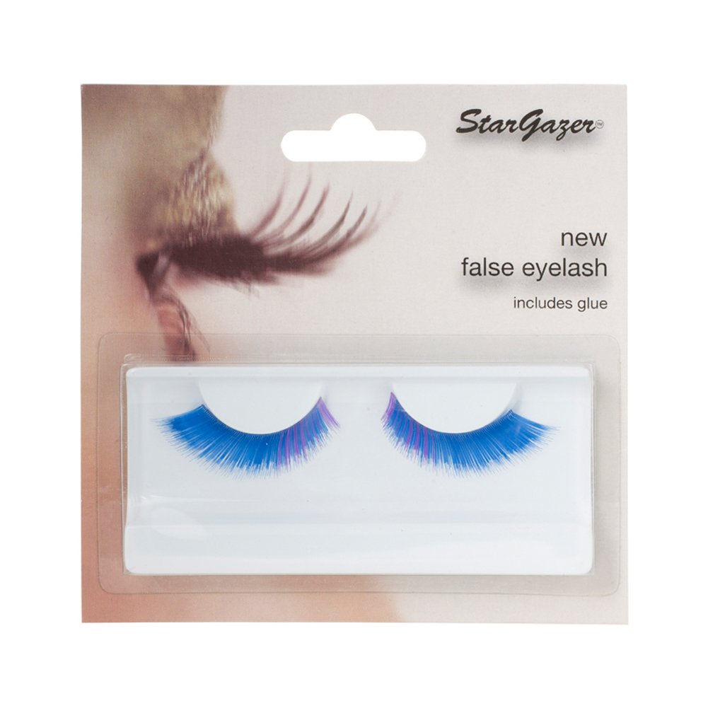 Stargazer False Feather Eyelashes No.50 Blue with Purple Accents
