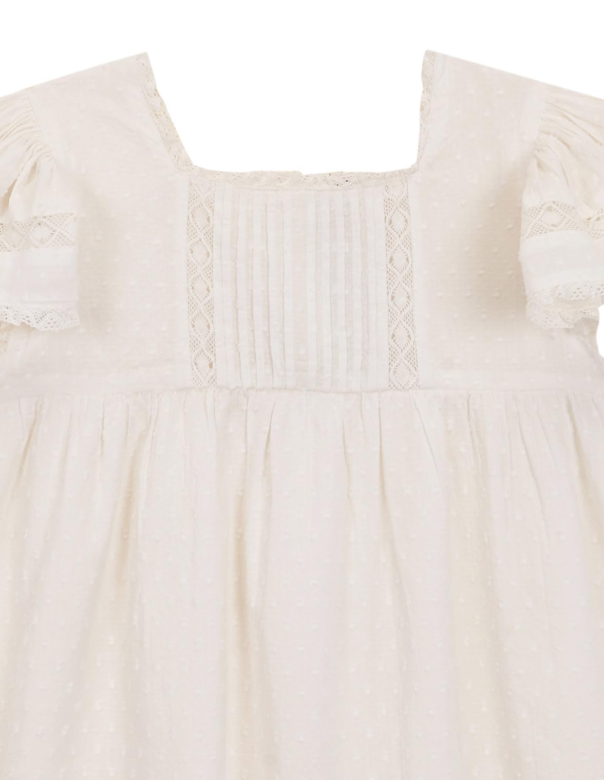 Gocco Vestido con Jaretas Y Tiras Bordadas Niñas