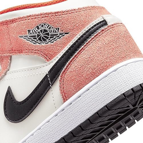 Nike Air Jordan 1 Mid Grade School Team Orange/Black-Sail-White DV1336-800 6.5Y Review | Image 5