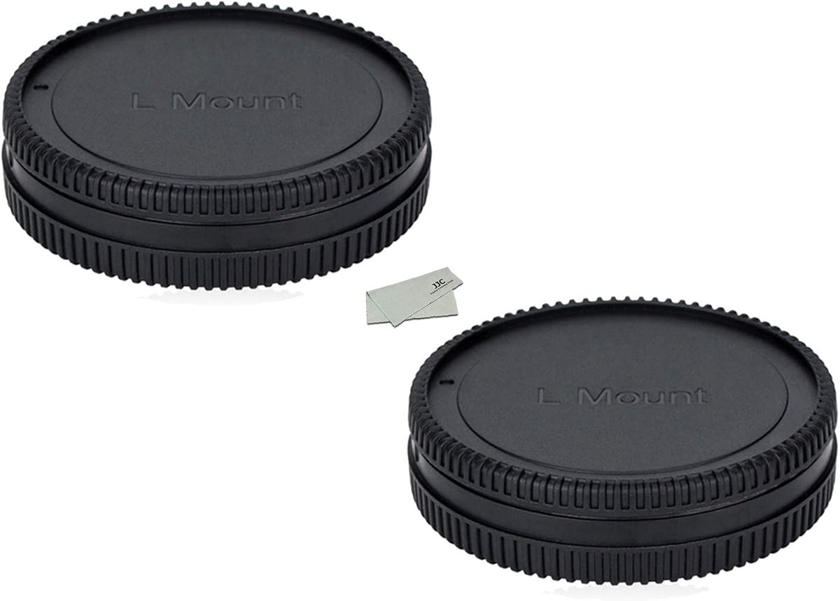 (2 Packs) Body Cap and Rear Lens Cap Kit for Leica L Mount Cameras and Leica L Mount Lens, fit Panasonic S5II DC-S5M2 S1 S1R S1H DC-S5 Leica SL (Typ601) CL SL2-S Sigma FP Sigma FP L