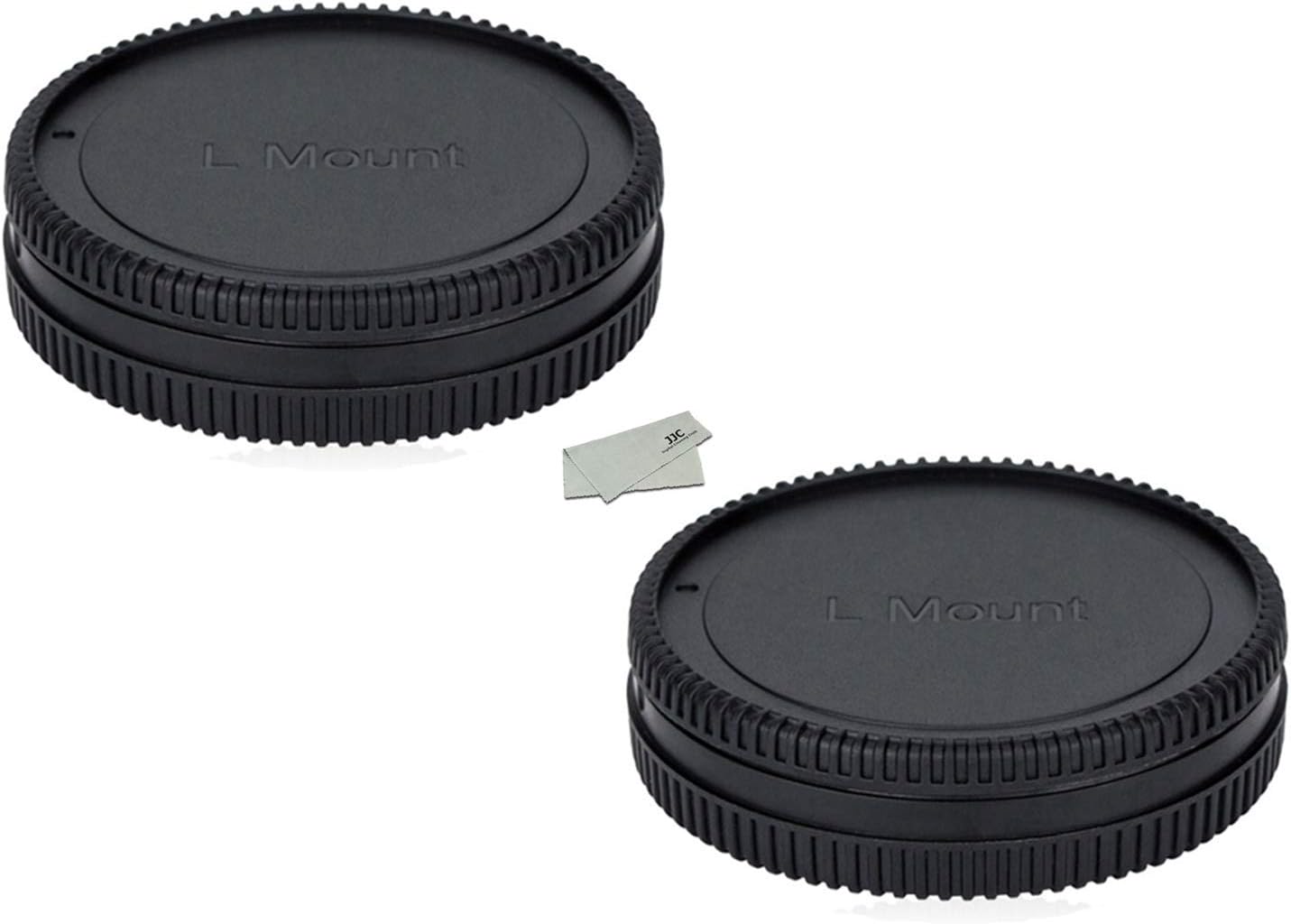 (2 Packs) Body Cap and Rear Lens Cap Kit for Leica L Mount Cameras and Leica L Mount Lens, fit Panasonic S5II DC-S5M2 S1 S1R S1H DC-S5 Leica SL (Typ601) CL SL2-S Sigma FP Sigma FP L