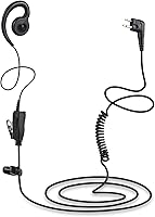 Vista 2 de Walkie Talkie - Auricular giratorio con micrófono y PTT para radio bidireccional MOT, auricular giratorio Motorola compatible con Walkie Talkies