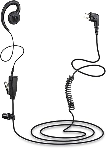 Miniatura 3 de Walkie Talkie - Auricular giratorio con micrófono y PTT para radio bidireccional MOT, auricular giratorio Motorola compatible con Walkie Talkies