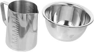 Candle Melting Pot for Wax and Butter 1 Set Metal Heating Utensil Adjustable Temperature for Candle Making Suitable for Home Use and Crafting
