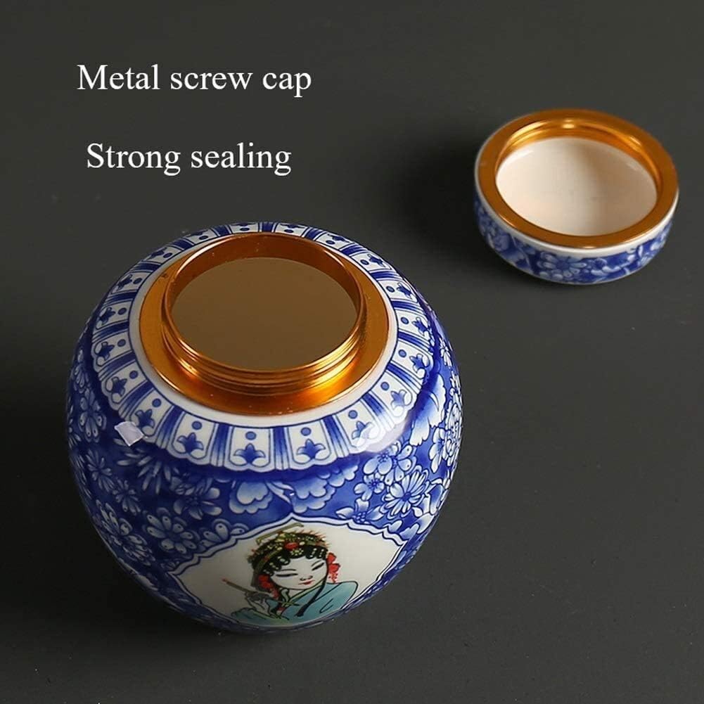 Mini Urns Adult Funeral Urn Ceramics Seal Moisture Proof Cremation Urns for A Small Amount Human Ashes, Forever Love and Accompany (Color : #5) (#7)
