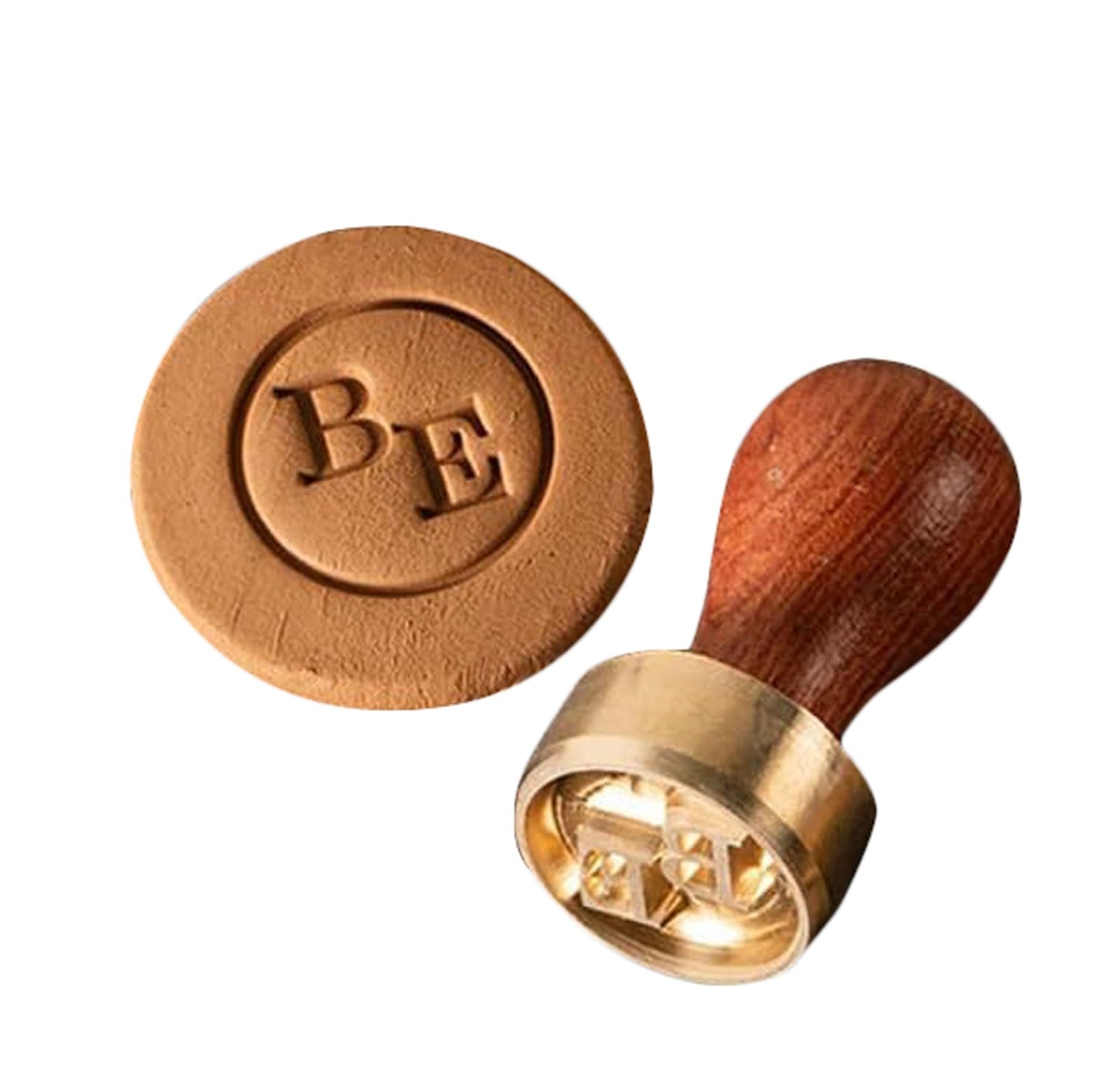 Custom Clay Stamp Brass Signature Stamp for Pottery and Ceramics Personalized Maker's Mark Versatile for Soap and Cookies Signature Stamp(1.5Inches)