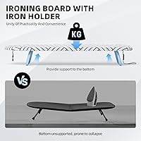 Vista 5 de Tabla de planchar pequeña, mini tabla de planchar plegable, tabla de planchar pequeña con cuerda para colgar, tablas de planchar portátiles