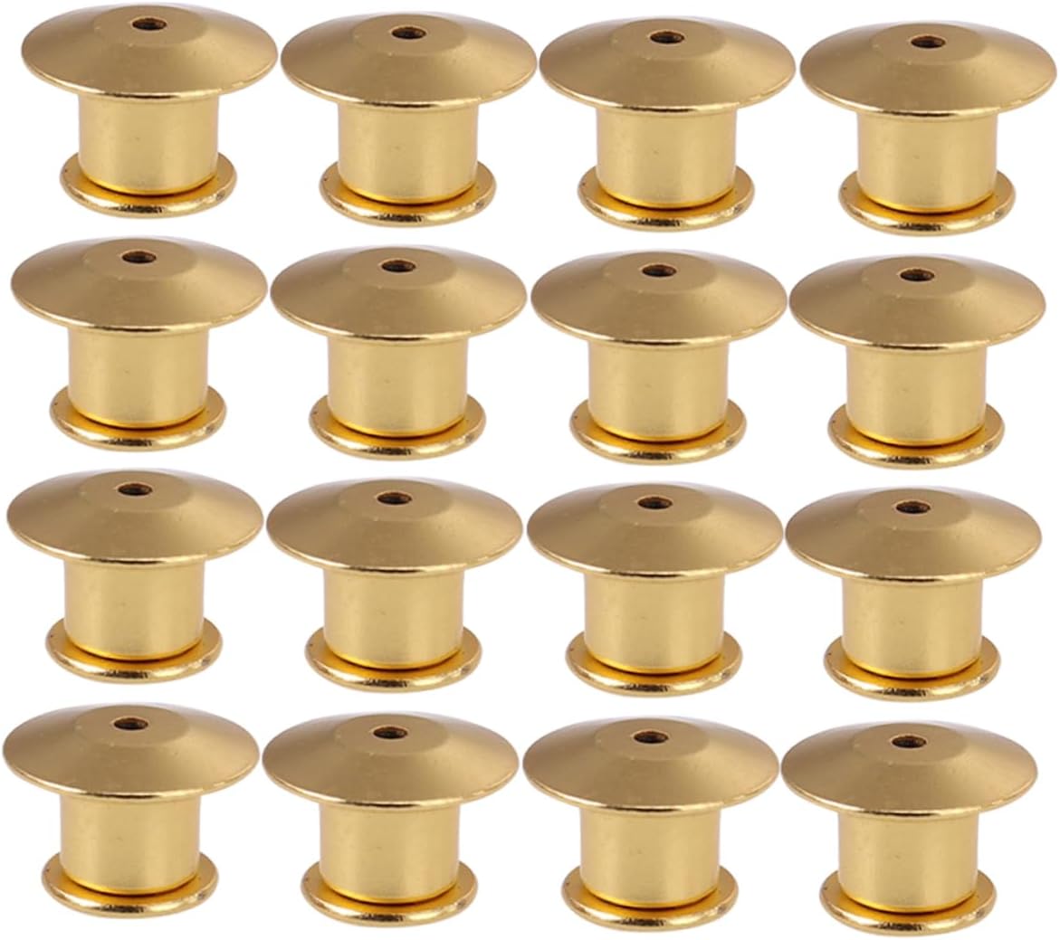 128pcs Pin Backs Brooch Keepers Secure and Wear-Resistant Replacement for Bags and Hats Easy Locking Design for Crafts and Accessories