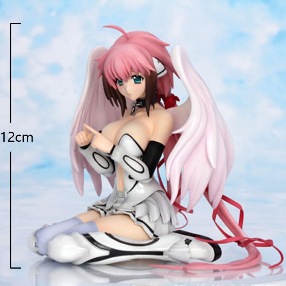Ikaros Figure Original Painting Figure 4.72" Kneeling Pose Anime Illustration Action Figures Ikaros Statue Desktop Figurine Collections