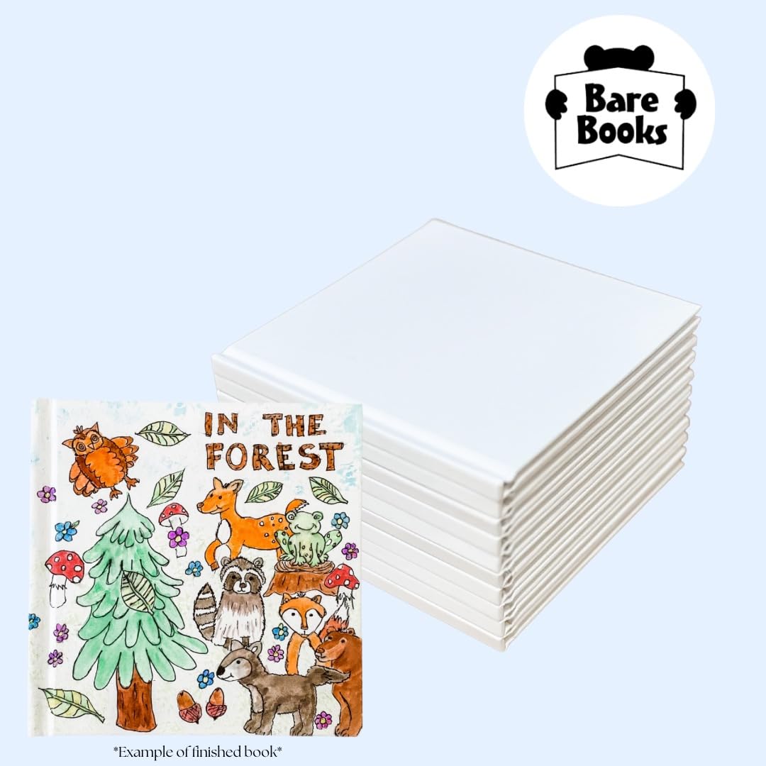 Bare Books Hard Covered Blank 6"x6" with Blank Pages Pack of 10      Unknown Binding