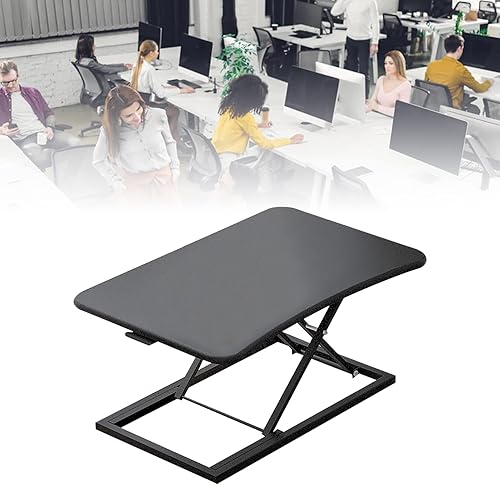 Miniatura 6 de 7Gears Standing Desk Converter, 23.6in Adjustable Height Quick Sit to Stand Desktop, Stable Structure Laptop Workstation