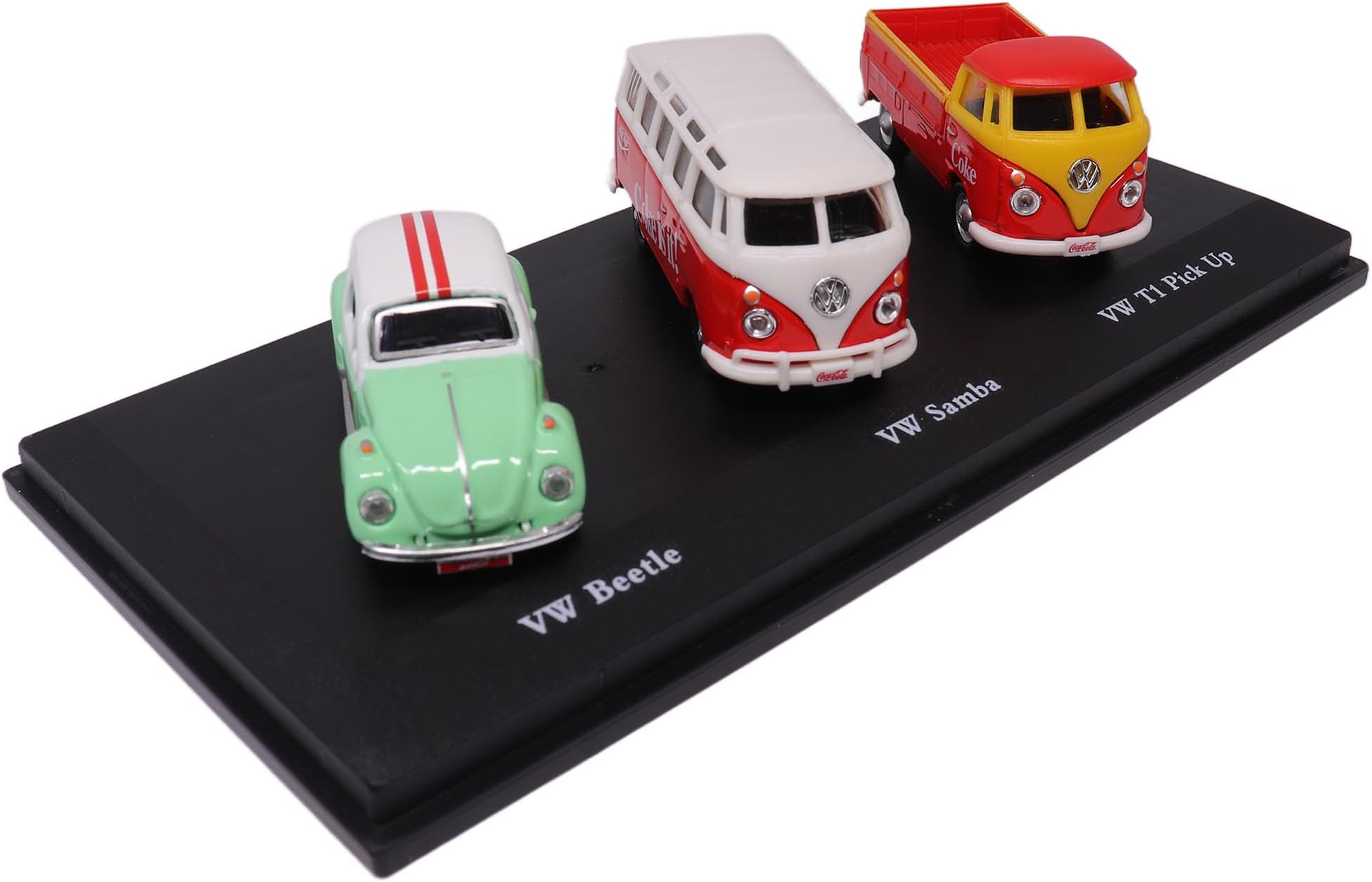 Volkswagen Coca Cola 3 Piece Gift Set 1/72 Diecast Car Models by Motorcity Classics