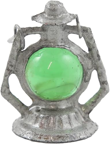 Miniatura 2 de Melody Jane Dolls Houses Casa de muñecas Lámpara de aceite plateada linterna miniatura ornamental accesorio escala 1:12