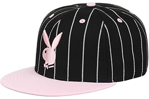 Playboy Bunny Pink & Black Adjustable Snapback Hat