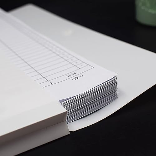 Miniatura 6 de VANRA - Archivador extensible de polietileno, tamaño A4, con botón, Blanco