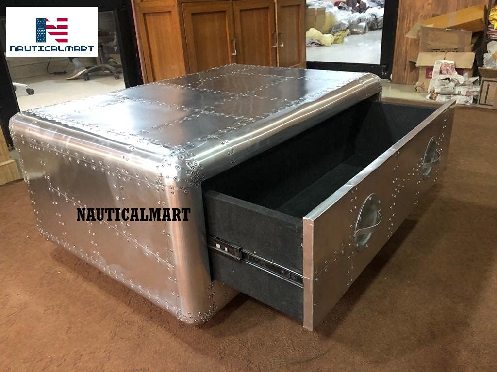 NauticalMart Blackhawk 40" Aviator Coffee Table