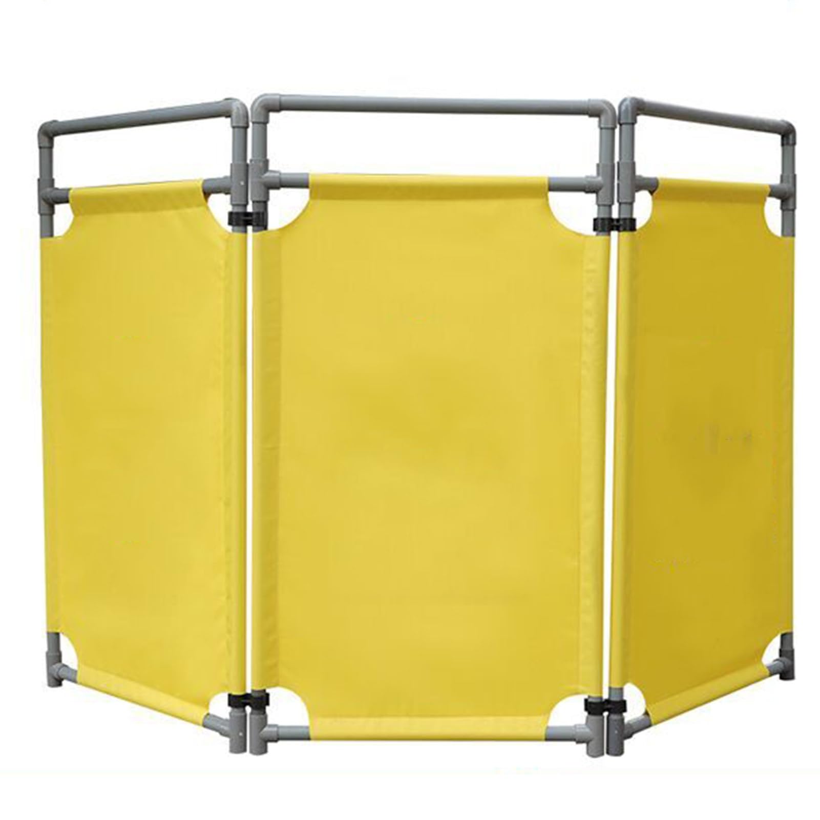 Barrière de circulation pliable en PVC jaune haute visibilité