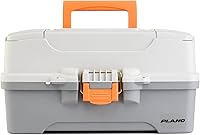 Vista 2 de Caja de señuelos de pesca marca Plano, de dos bandejas con doble acceso superior, Multi