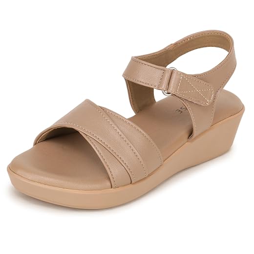 TRASE Stylish Wedges Sandals For Women, Sandals For Woman, Sandals For Women Stylish, Footwear For Women Daily Use, Comfortable Sandals For Women (43174)