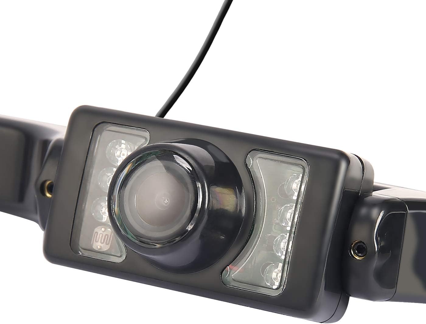HDE High-Definition Rear-View License Plate Back Up and Parallel Parking Camera Universal Waterproof Color and Night Vision