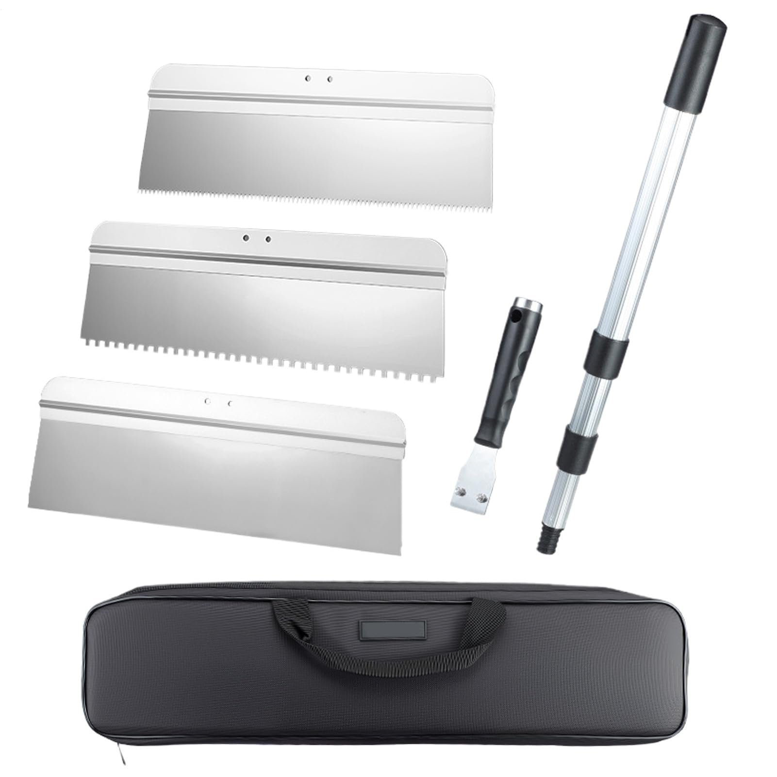 Herramientas de Nivelación Automática para Suelos Rascador Telescópico Para | Espátula Autonivelante Para Suelos De Epoxi Para Especialistas En Reformas Mejoras Del Hogar Garaje T