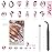 qiipii 3080Pcs Pink Nail Rhinestones 120 Multi Shapes Flatback Rhinestones Big Gems +2960 Light Pink Round Beads K9 Glass Stones Diamonds jewels Crystals for Nails Faces Eyes Makeup Clothes Crafts DIY
