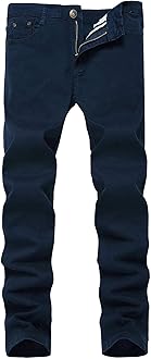 WULFUL Men's Slim Fit Skinny Stretch Comfy Jeans Denim Pants