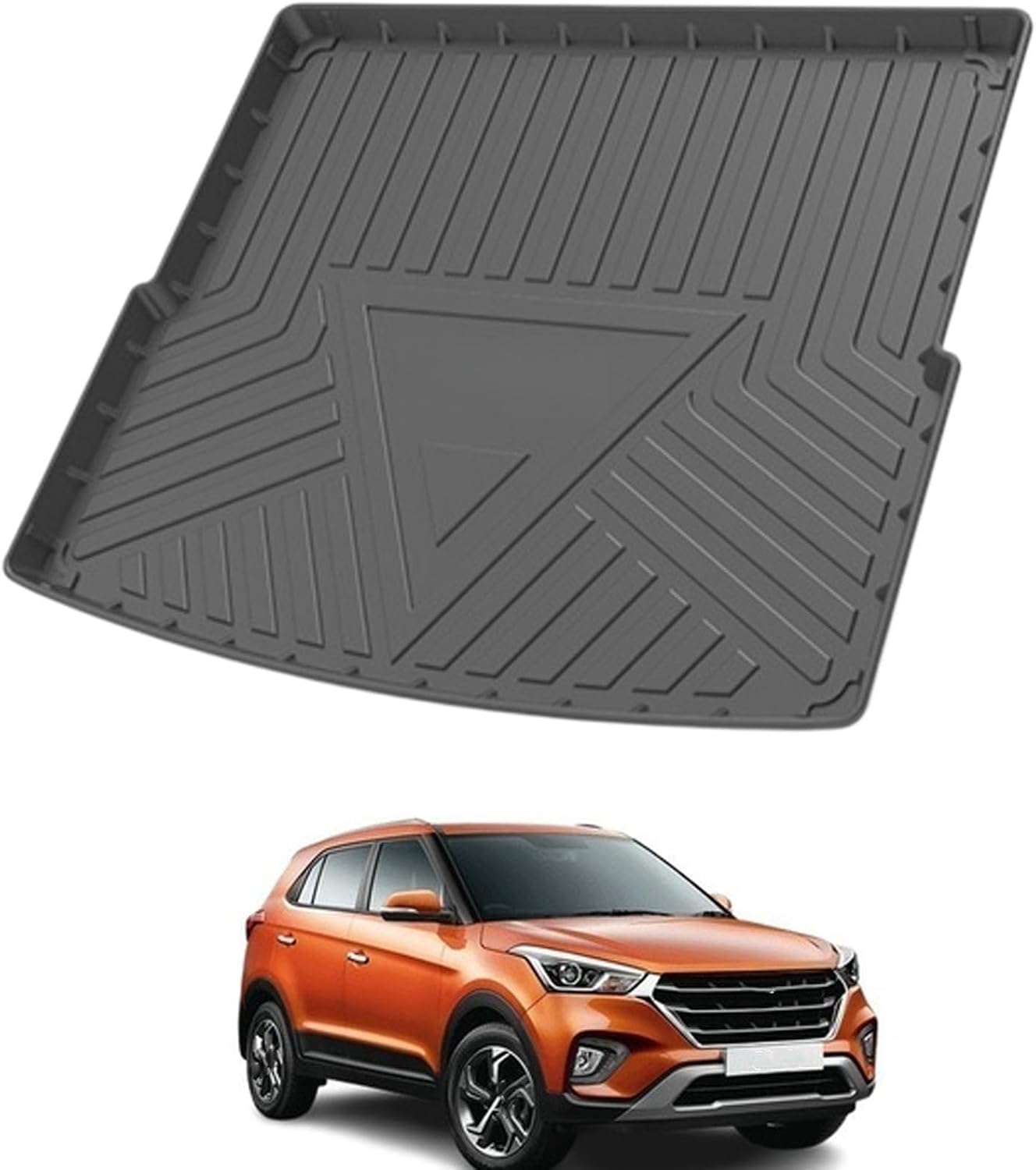 PLAKDFUU Bootmat for Hyundai CRETA 2014-2019 easyclean protector