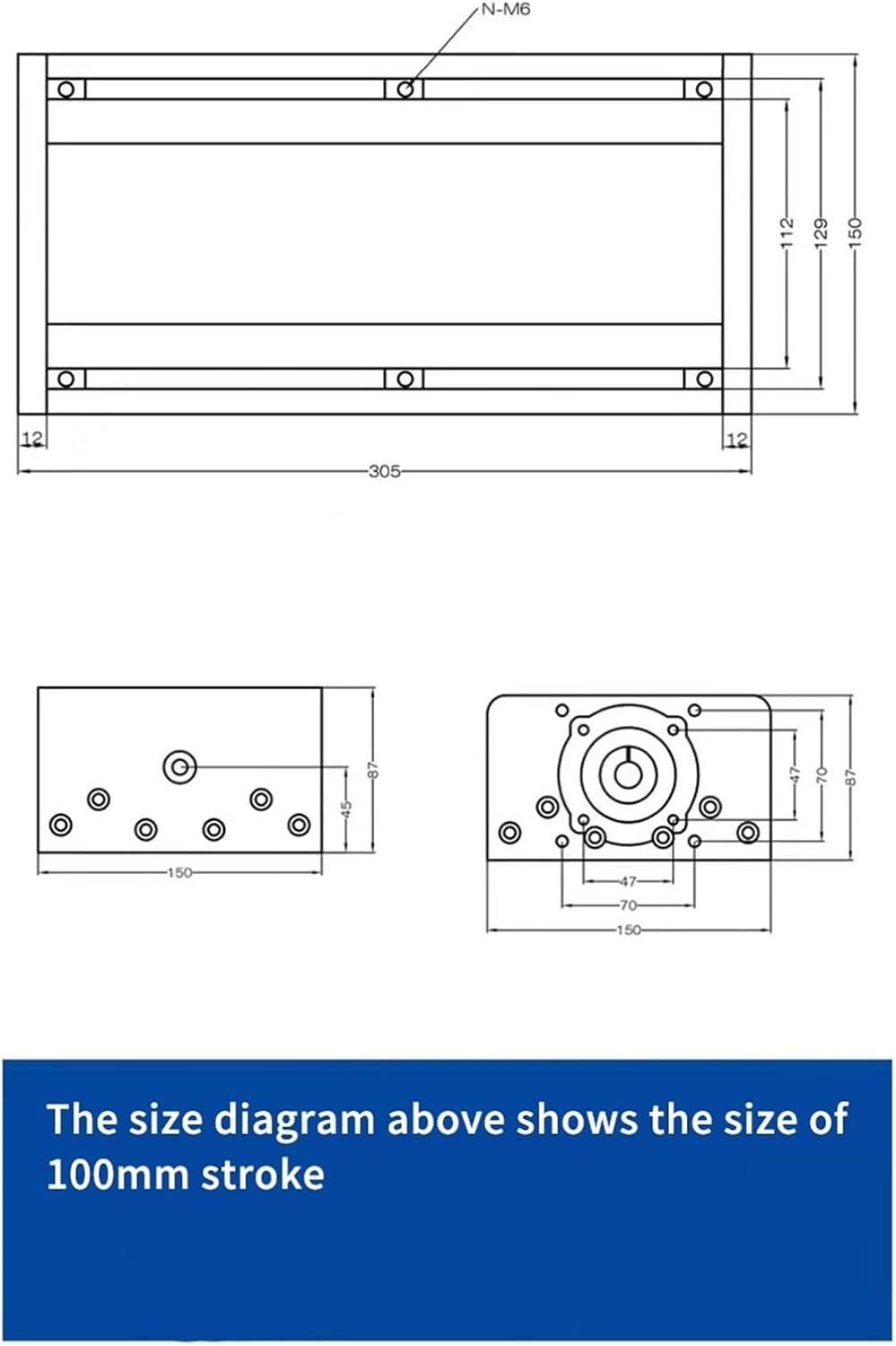 Sliding Rail Linear Bearing Slider Block 1pcs Sliding Table HGR15 100-500mm Travel Linear Guide SFU1610 Ball Screw Support Stepper Servo Motor Motion Table(Effective 300mm)