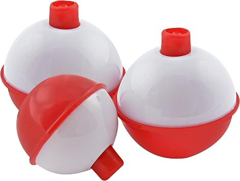 SOUTH BEND Red & White Push Button Floats| Fishing Accessories for Tackle Box