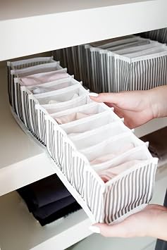 Market Door Accordion Drawer Organizer (3 Pieces Gray, Small)