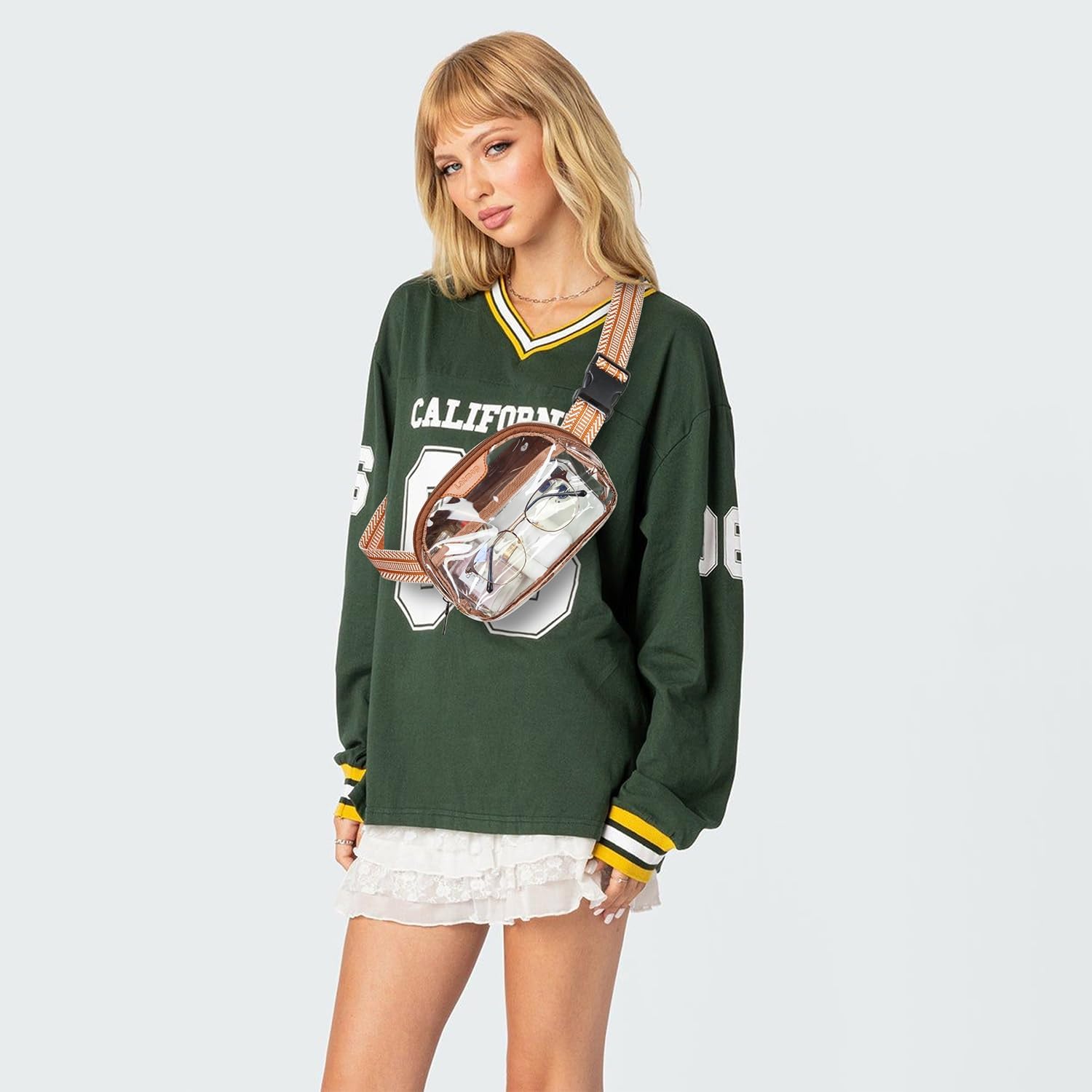 Clear Bag for Stadium Events, Clear Purse for Women Stadium Crossbody Bag, Transparent Bag for Concerts Sports - Image 3