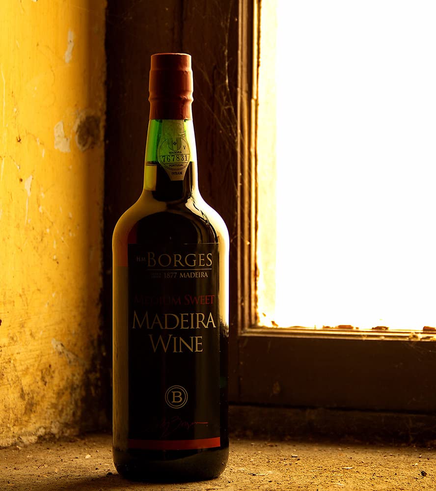 H.M. Borges Madeira Madeira Vino Dry - 750 ml (Confezione da 3)