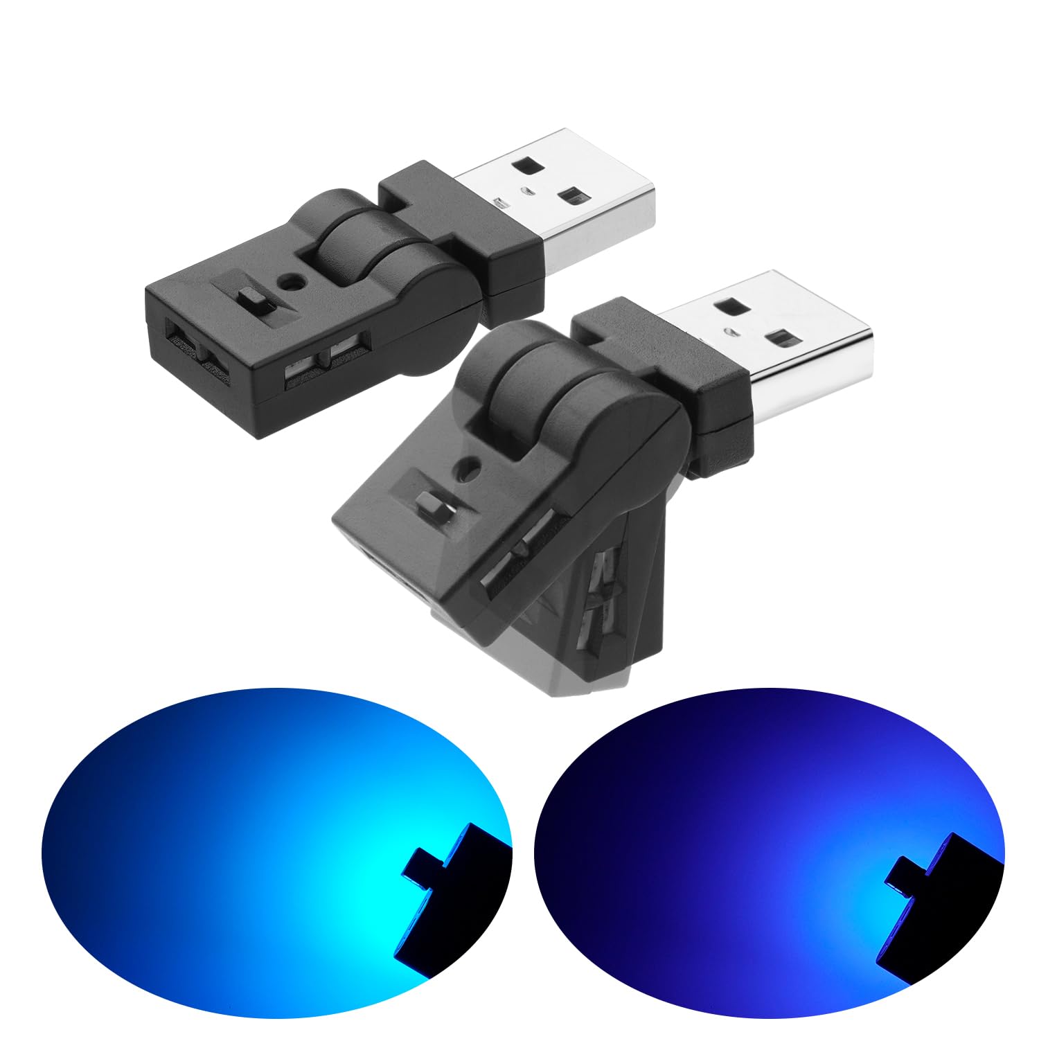 GIMUYA スイング USB ライト LED 車内用 Type-A 8色 照射…