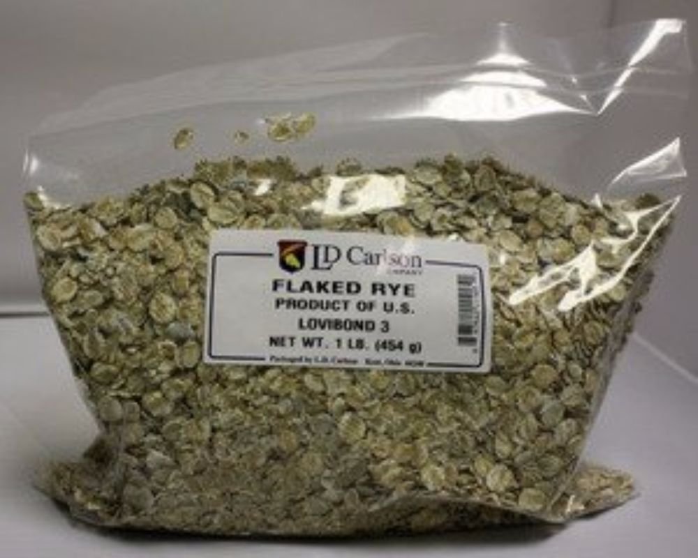 Briess 1905A Simi Valley Home Brew Flaked Rye 1 Lb Bag, Silver
