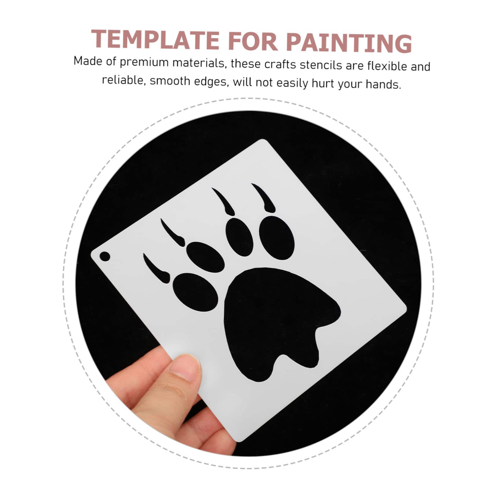 SHINEOFI 126pezzi Stencil Per Pittura Lettere Numeri e Modelli Per Creazioni Fai Te Per Decorazioni Di Diari e Scrapbooking