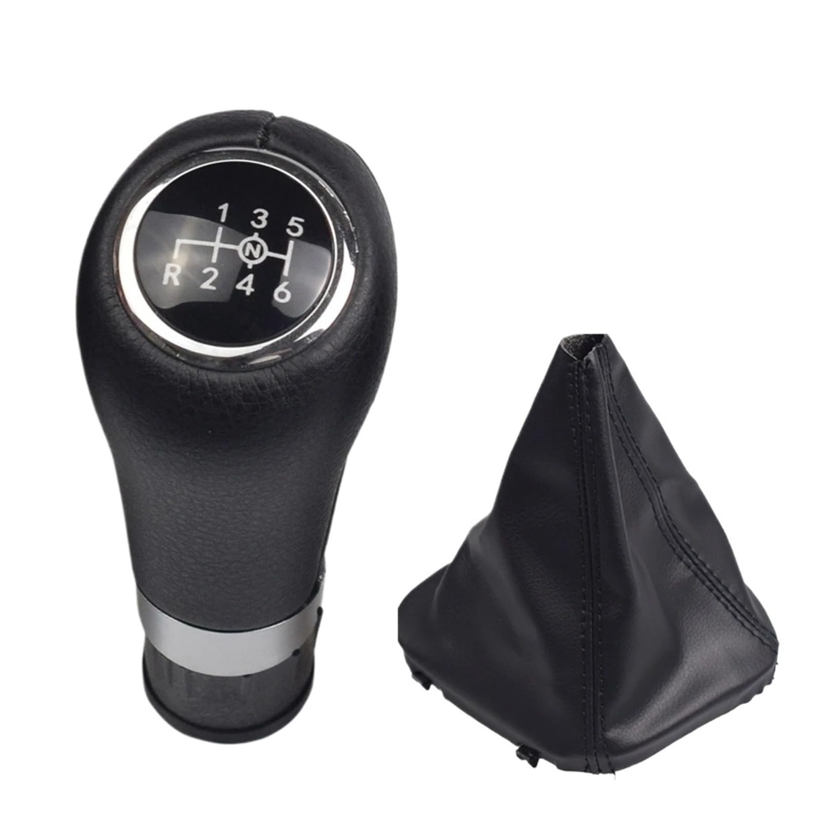 Pybycegnzk Black-6-Do-14.5 Car Interior Accessories For Benz C/E/Glk W202 W203 W204 C63 C300 C250 W207 A207 W212 E260 6 Speed Car Shift Gear Stick Knob(Black-6-Do-14.5)