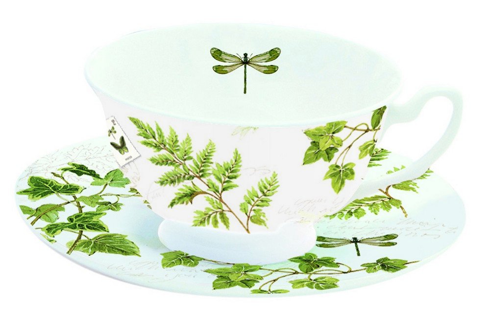 Jd Diffusion322ivie Tea Cup and Saucer Set – Multi-Coloured